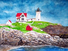 A larger more detailed Nubble Light
